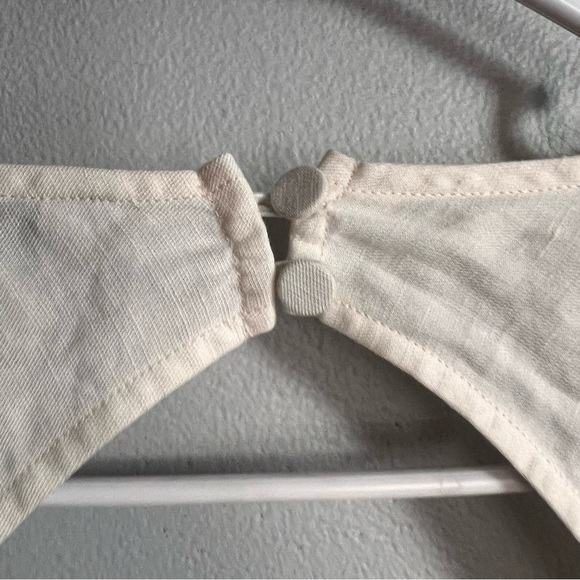 AND OTHER STORIES White Hudson Linen Blend Top 6 - Picture 7 of 9